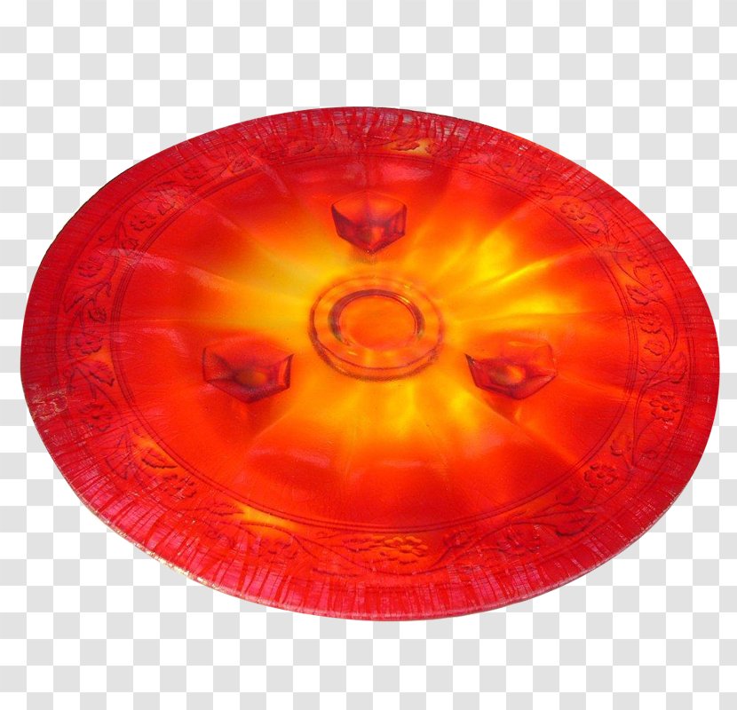 Circle - Orange - Glass Plate Transparent PNG