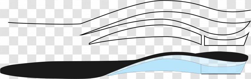 Shoe Black & White - M - Line Angle Clip ArtCopy Space Wave Arch Transparent PNG
