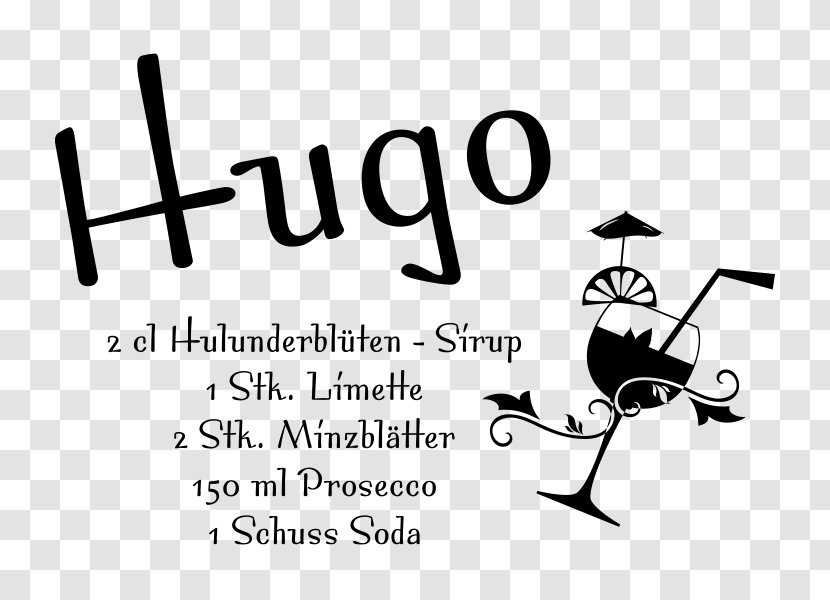 Logo Calligraphy Font - Human Behavior - HUGO Cocktail Transparent PNG