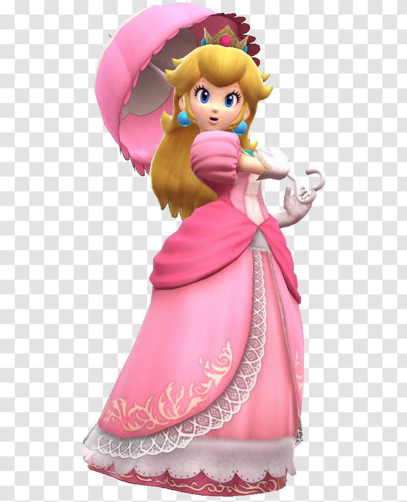 Super Smash Bros. For Nintendo 3DS And Wii U Mario Party 9 Sunshine Princess Peach Kart DS - Figurine - Pic Transparent PNG