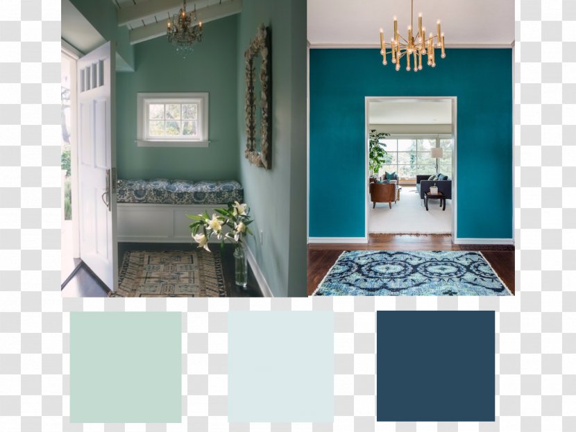 Paint Turquoise Benjamin Moore & Co. Sherwin-Williams Bedroom - Sherwinwilliams Transparent PNG