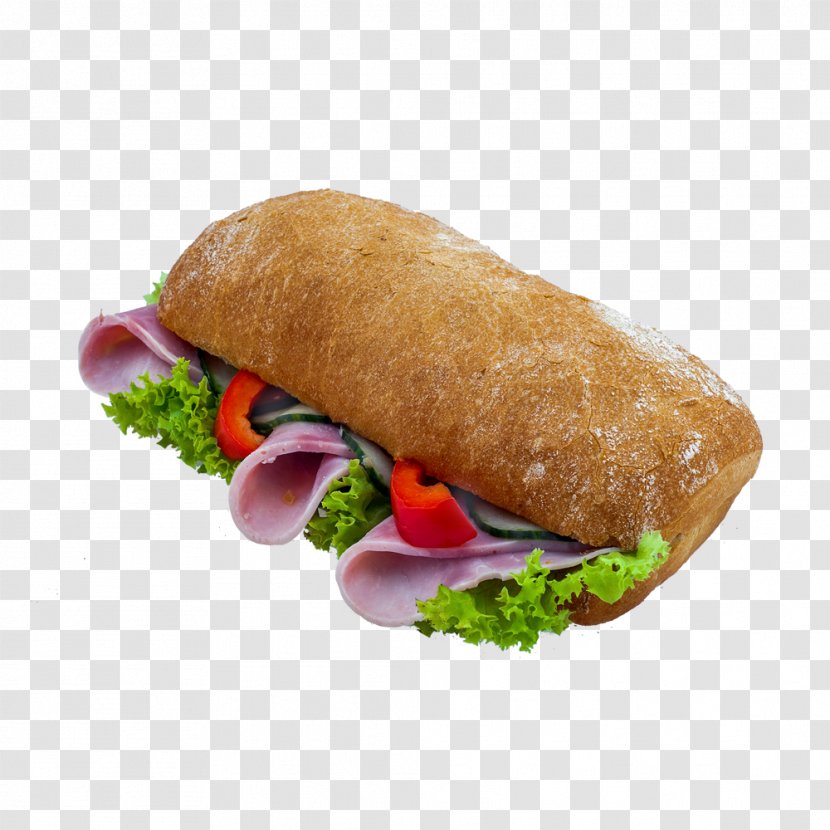 Bánh Mì Bocadillo Breakfast Sandwich Ham And Cheese Submarine - Hot Dog Bun Transparent PNG
