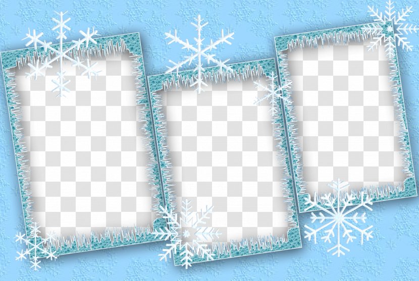 Snowflake Ice Crystals - Shape - Snow Frame Material Transparent PNG