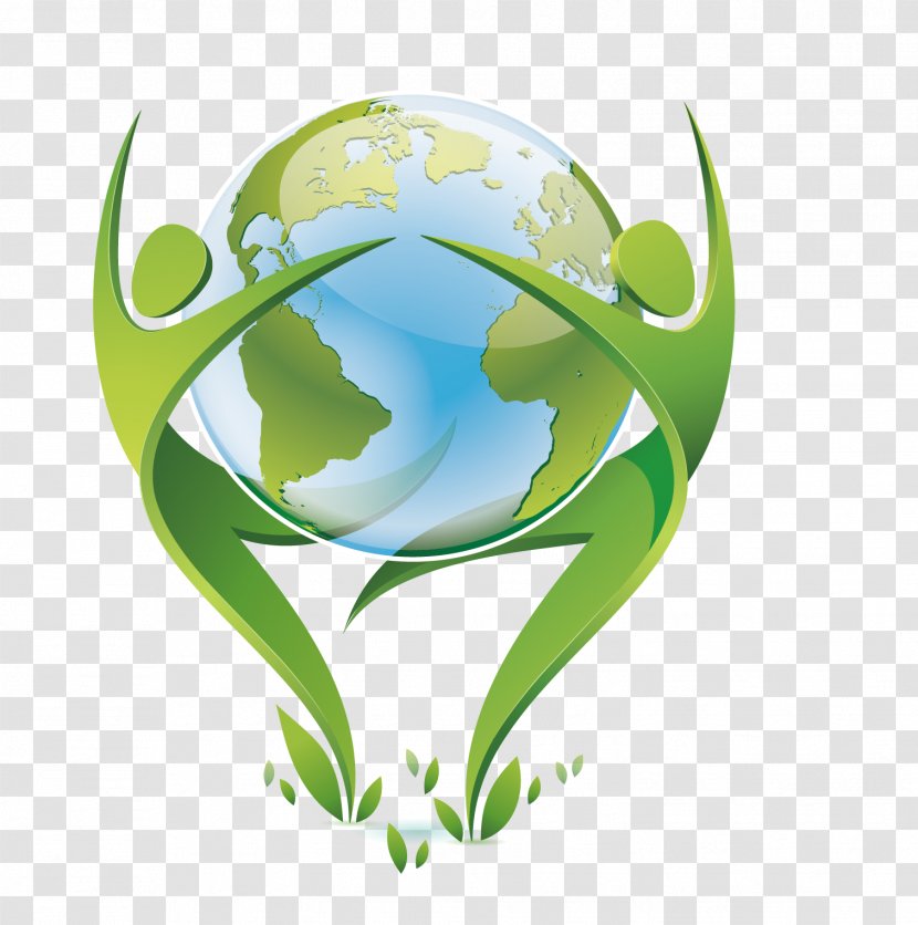 Logo Graphic Designer - Ball - Vector Green Earth Transparent PNG