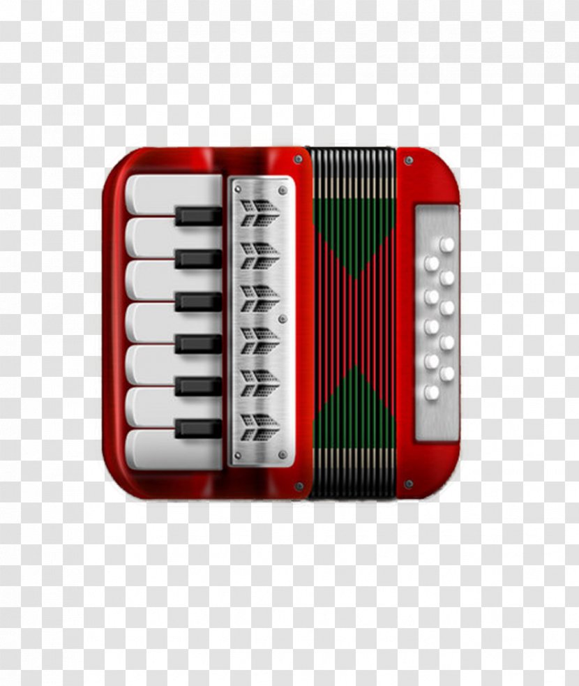 Diatonic Button Accordion User Interface - Silhouette - UI Icon Transparent PNG