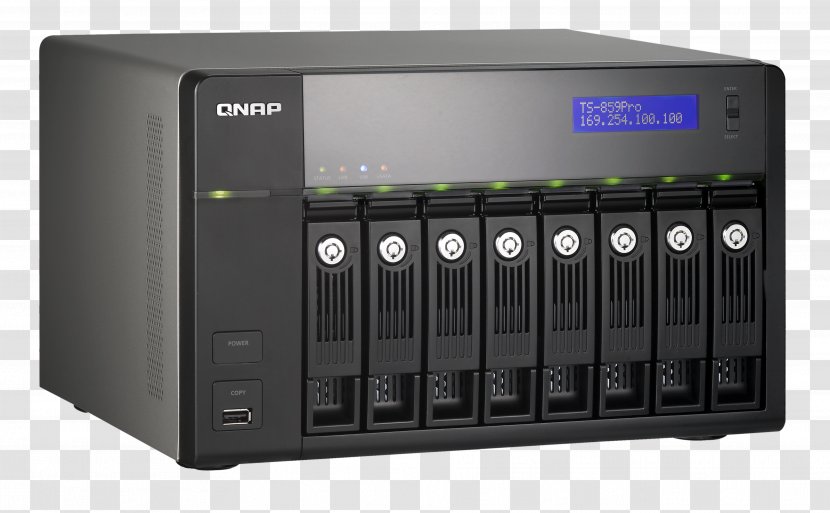 Network Storage Systems QNAP Systems, Inc. TS-869 Pro Hard Drives Data - Computer Servers Transparent PNG