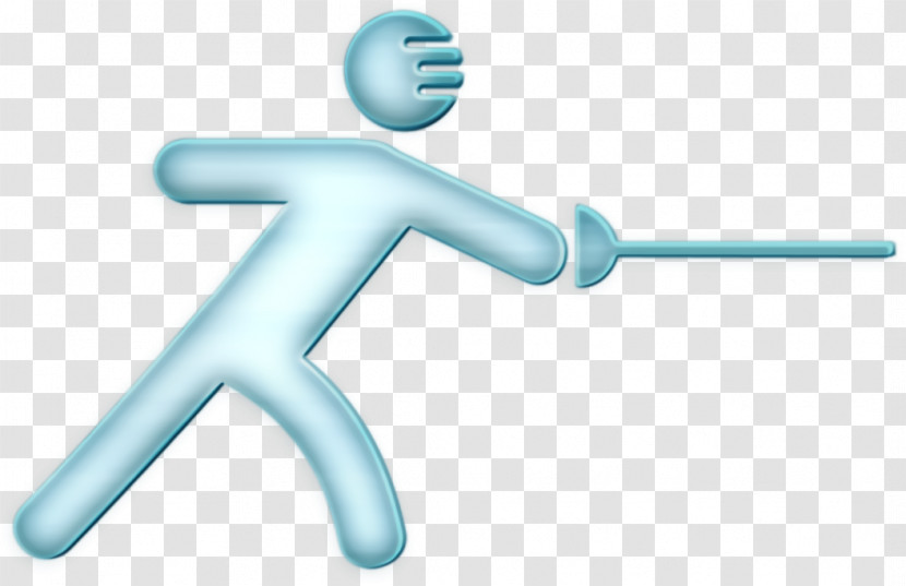 Sword Icon People Icon Man Practicing Fencing Icon Transparent PNG