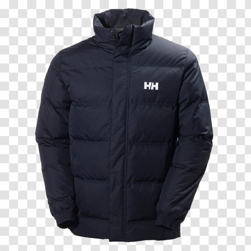 Down Feather Jacket Helly Hansen Clothing Raincoat - Sleeve - Black Transparent PNG