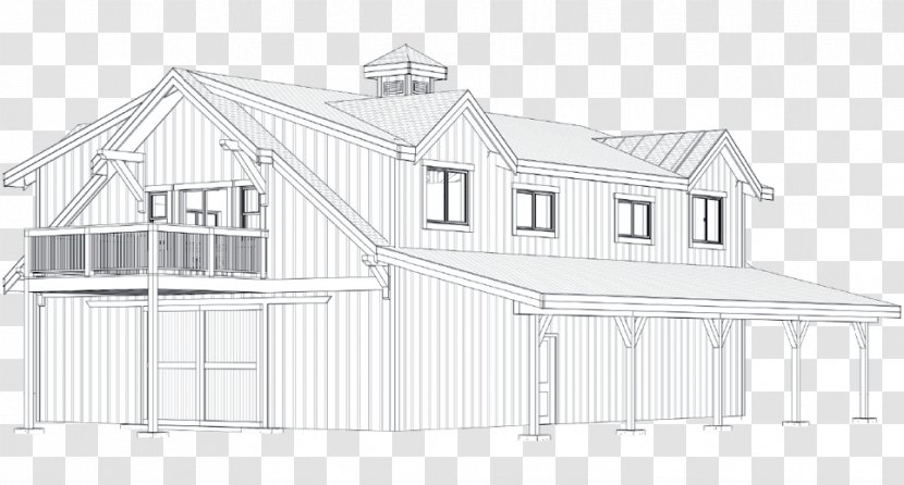 House Sketch Architecture Roof Shed - Home - Opening Up A Load Bearing Wall Transparent PNG