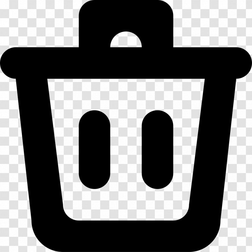 Rubbish Bins & Waste Paper Baskets Recycling - Black And White - Symbol Transparent PNG