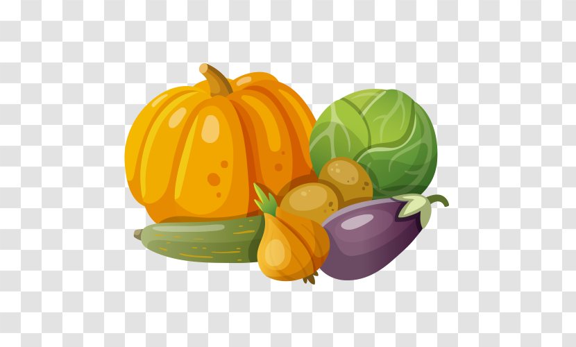 Pumpkin Cartoon Gourd Vegetable Drawing - Dessin Animxe9 - Vegetables Transparent PNG