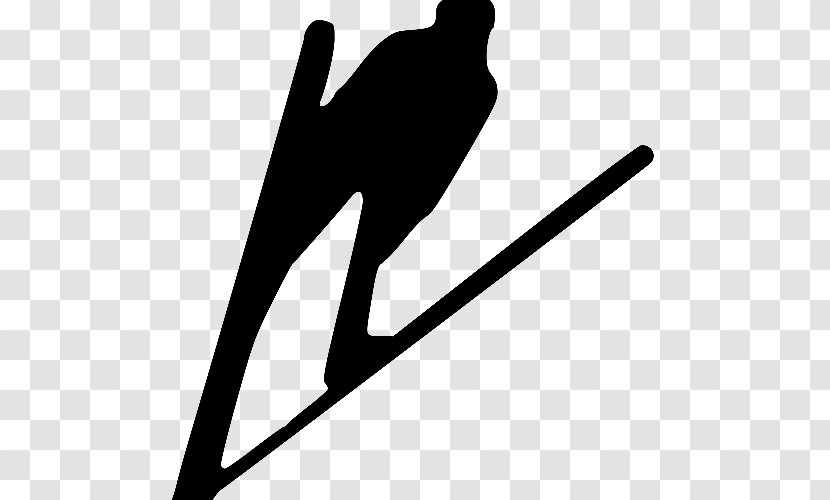 FIS Nordic World Ski Championships Flying Jumping Grand Prix Clip Art - Monochrome - Skiing Transparent PNG