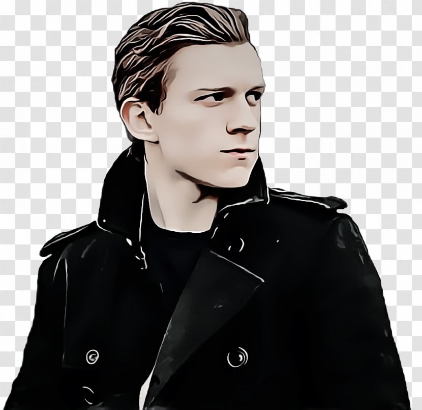 Hairstyle Forehead Neck Black Hair Jacket - Model Fictional Character Transparent PNG