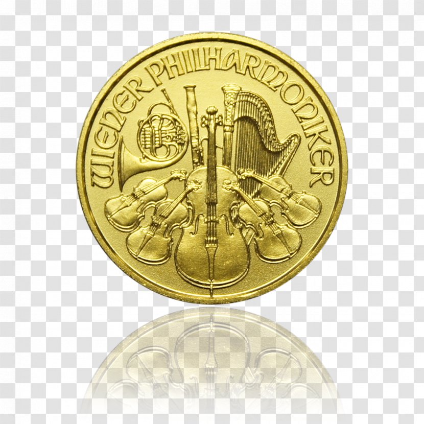 Gold Austria Coin Vienna Philharmonic Silver - Bullion - Coins Transparent PNG