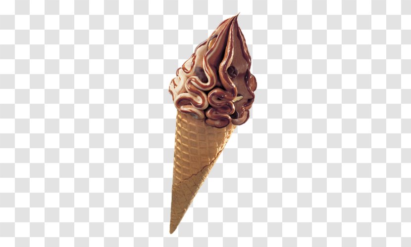Ice Cream Cones Brittle Cornetto Chocolate - Cono Gelato Transparent PNG