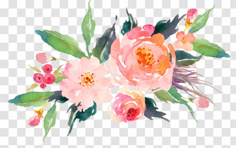 T-shirt Cloth Napkins Flower Bouquet Watercolor Painting - Peony - Floral Transparent PNG