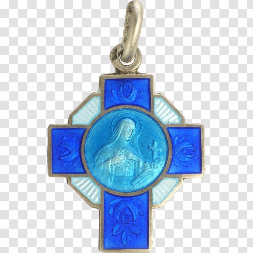 Cobalt Blue Charms & Pendants Religion - Sainte Therese De Lisieux Transparent PNG