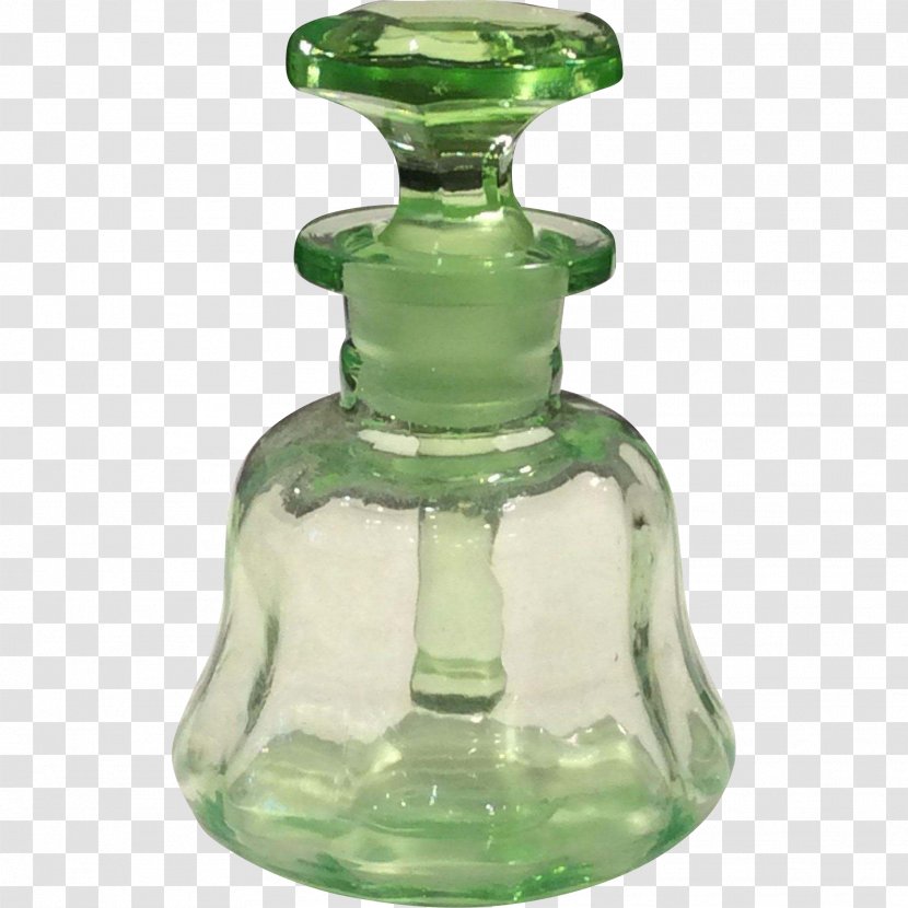 Glass Bottle Table-glass Perfume - Emerald Transparent PNG