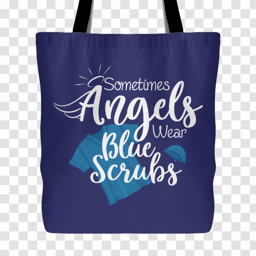 Tote Bag T-shirt Clothing Shopping - Electric Blue Transparent PNG