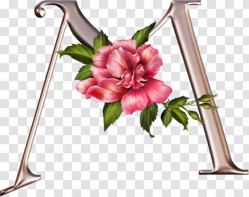 Alphabet Letter Floral Design Flower Transparent PNG
