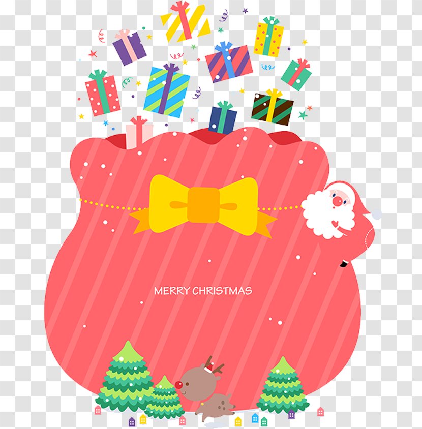 Gift Clip Art - Red - Colorful Christmas Box Transparent PNG