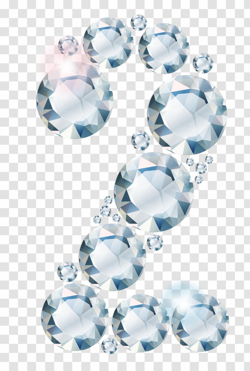 Crystal Diamond Jewellery - Blue Transparent PNG