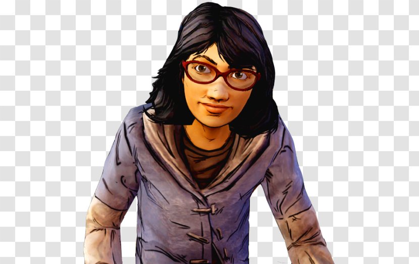 Glasses Human Behavior Brown Hair Character Fiction - Clementine Transparent PNG