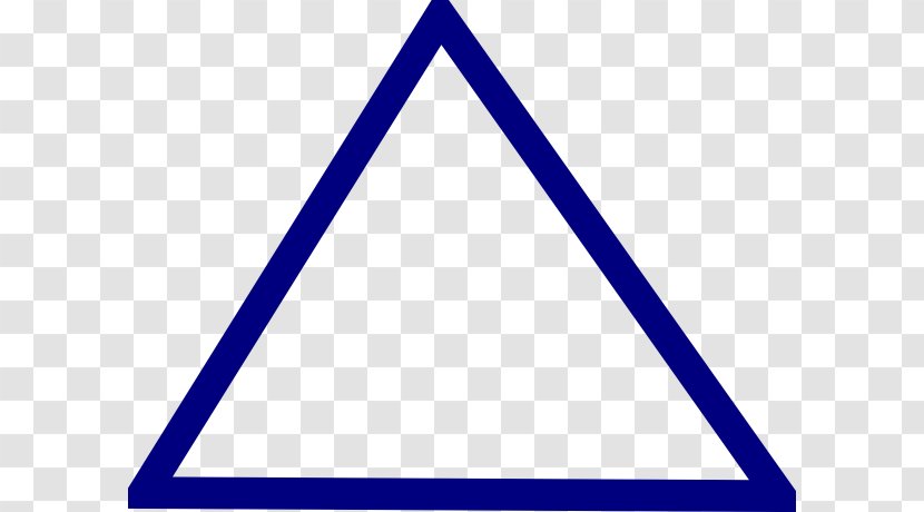 Triangle Clip Art - Blue Transparent PNG