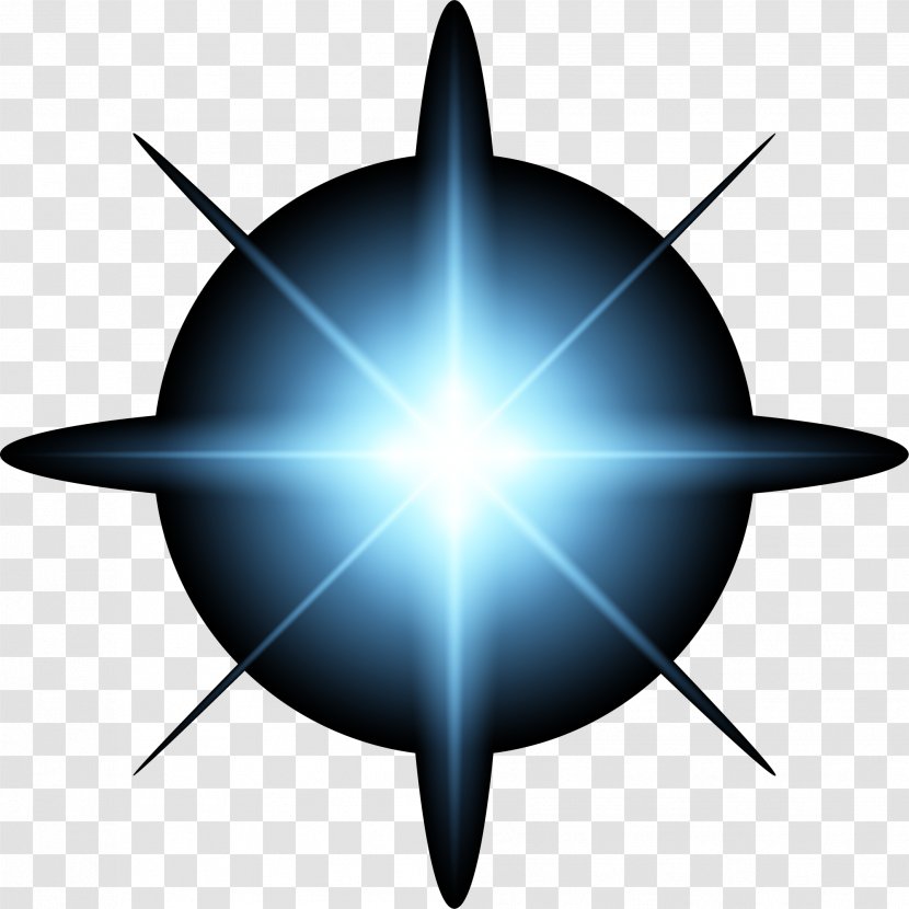 Dream Blue Flash - Compass - Airplane Transparent PNG