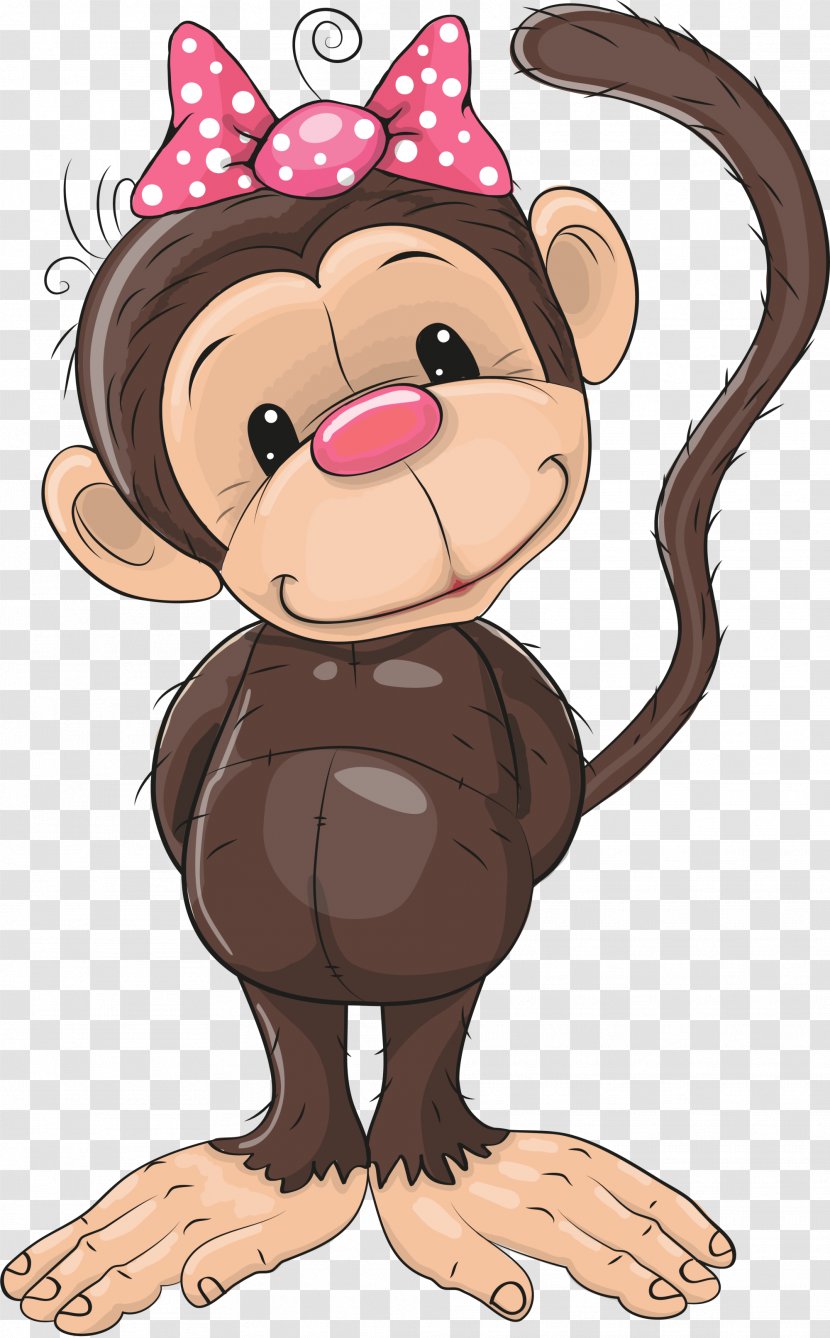 Monkey Royalty-free Clip Art - Flower - Coffee Bow Transparent PNG