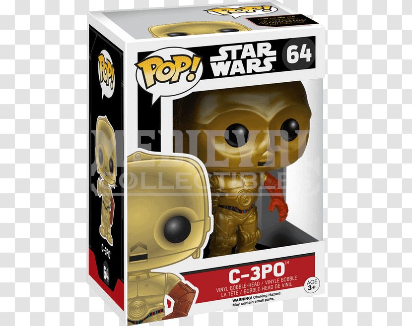 C-3PO R2-D2 Leia Organa Funko Action & Toy Figures - Kenner Star Wars - C3po Transparent PNG