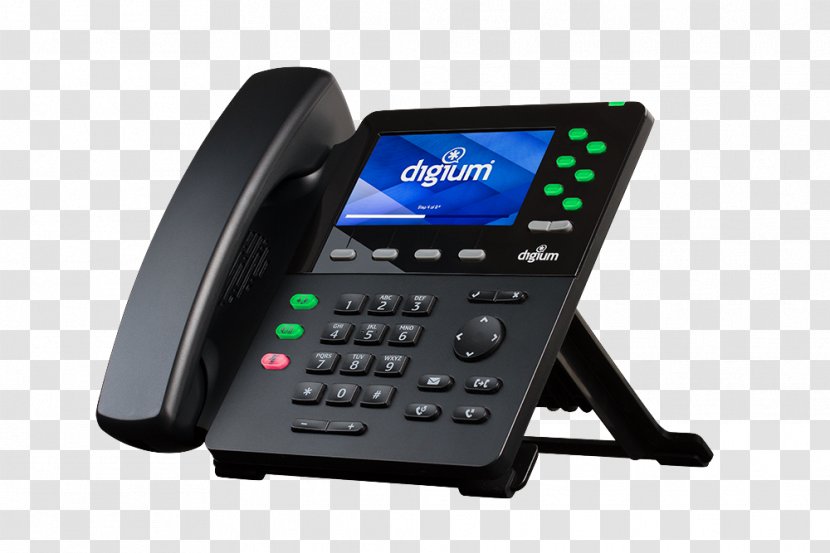 Digium D60 VoIP Phone Telephone Voice Over IP - High Speed Internet Transparent PNG