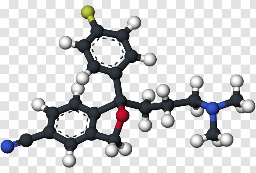 Escitalopram Antidepressant Fluoxetine Selective Serotonin Reuptake Inhibitor - Bupropion - Model Transparent PNG
