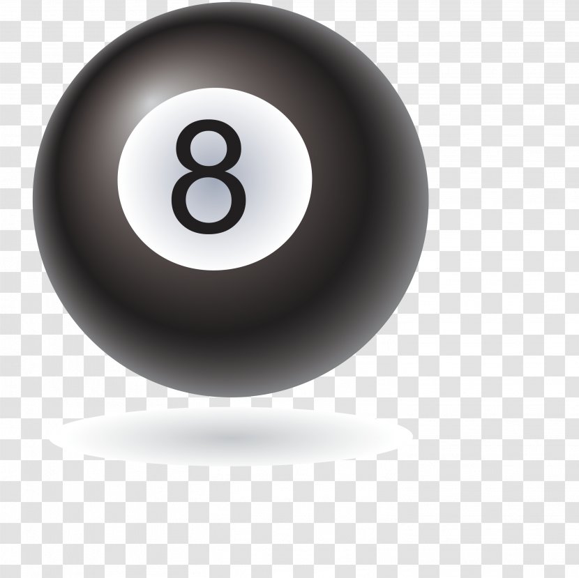 Eight-ball Billiard Ball Table Gambling Billiards - Black Transparent PNG