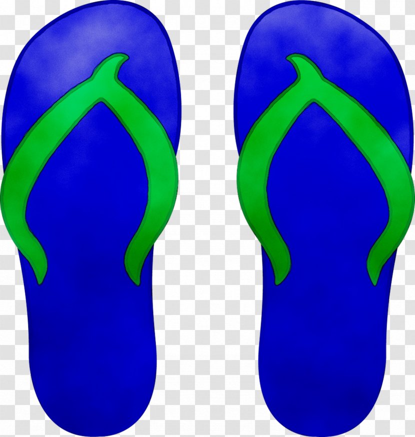 Shoe Clip Art Slipper Flip-flops Sandal - Cobalt Blue - Green Transparent PNG