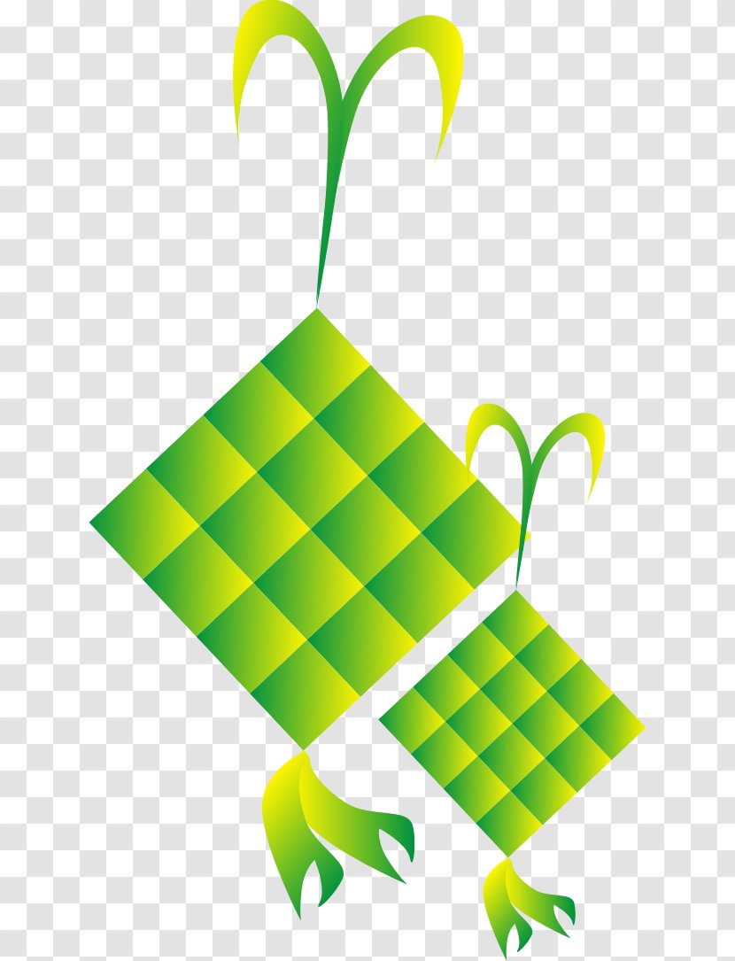 Ketupat Eid Al-Fitr Holiday Islamic Calendar - Green Transparent PNG