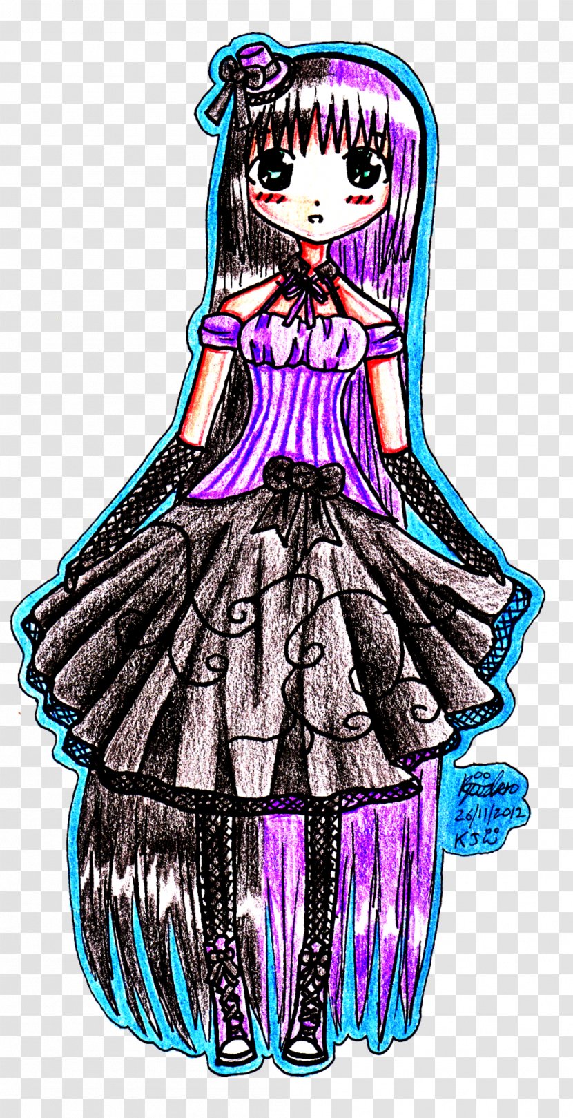 Costume Design Cartoon Dress - Fashion Illustration Transparent PNG