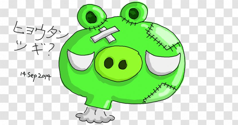Frog Green Clip Art - Smile - Pig Drawing Transparent PNG