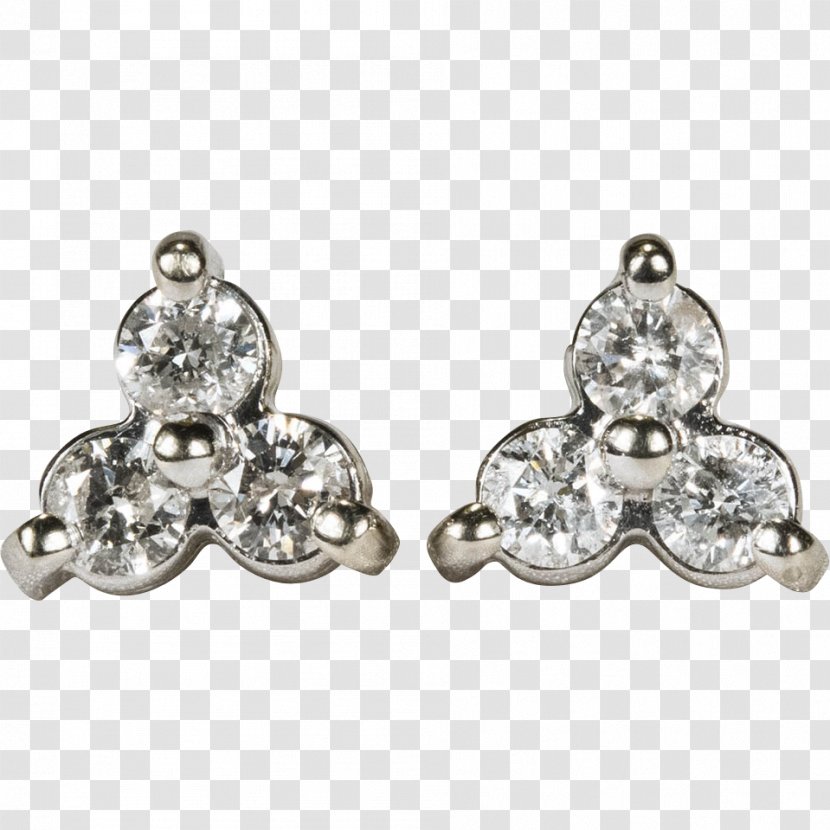 Earring Silver Body Jewellery Jewelry Design - Platinum Transparent PNG
