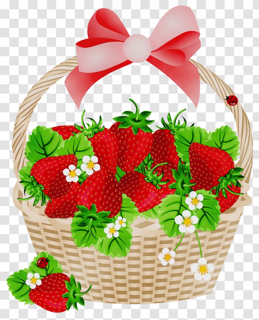 Strawberry Shortcake Cartoon - Wet Ink - Dessert Basket Transparent PNG
