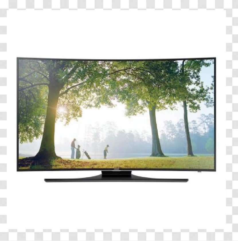 Smart TV Samsung LED-backlit LCD Television 1080p - Curved Screen Transparent PNG