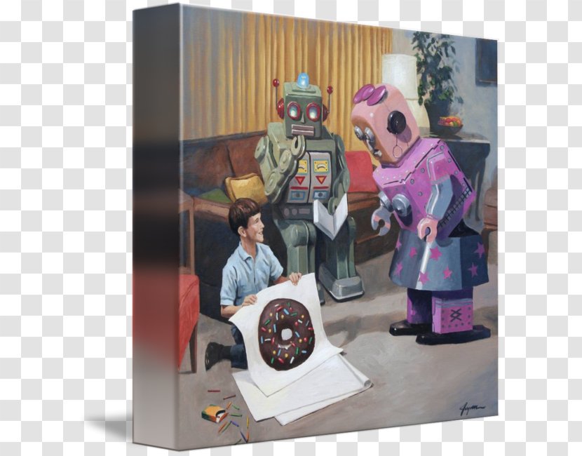 Robots & Donuts Artist Illustrator Art Museum - Fine - David Joyner Transparent PNG