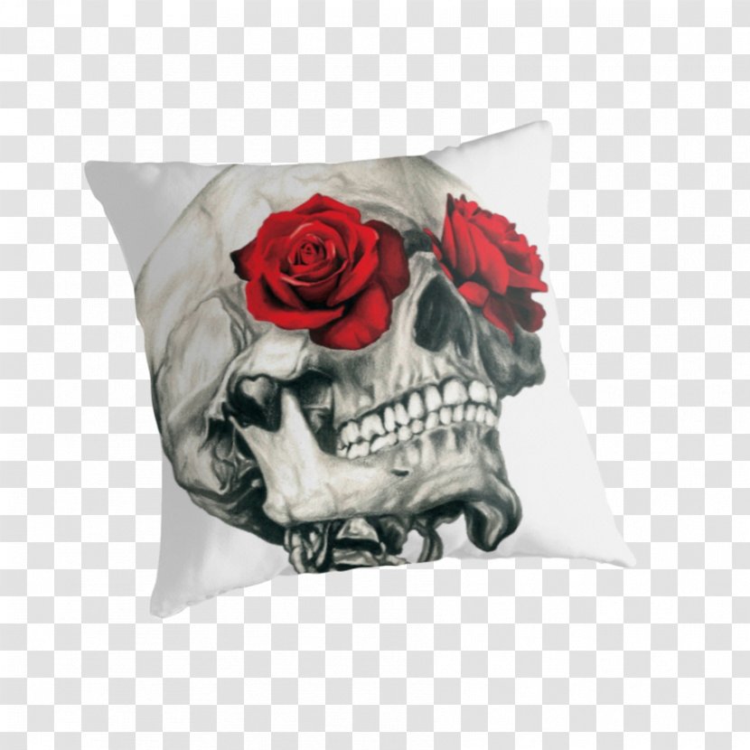 Human Skull Symbolism Calavera Rose T-shirt - Skeleton Transparent PNG