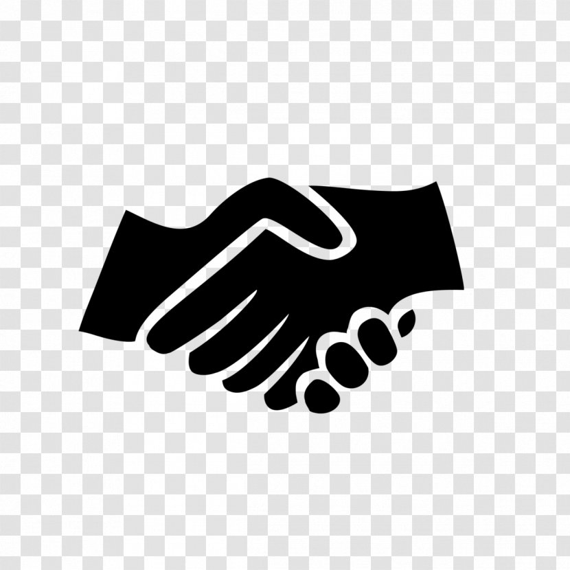 Black & White Handshake - Finger - Shake Hands Transparent PNG