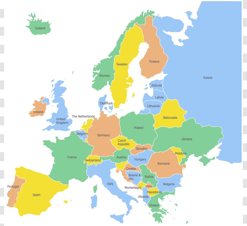 Europe Infographic World Map Clip Art - Road - Cliparts Transparent PNG