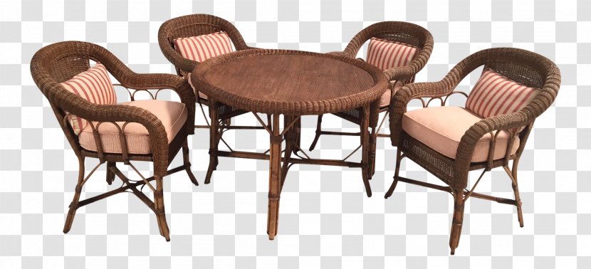 Table Chairish Garden Furniture - Patio - Noble Wicker Chair Transparent PNG