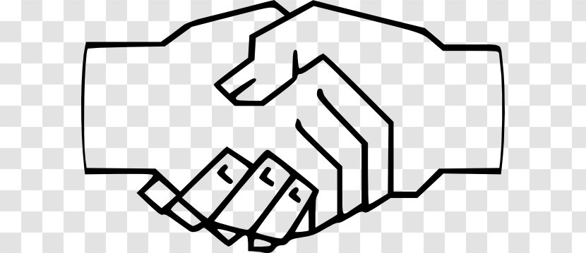 Socialism Handshake Clip Art - Black - Images Transparent PNG