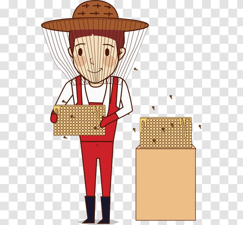 Cartoon Drawing Bee - Boy Transparent PNG