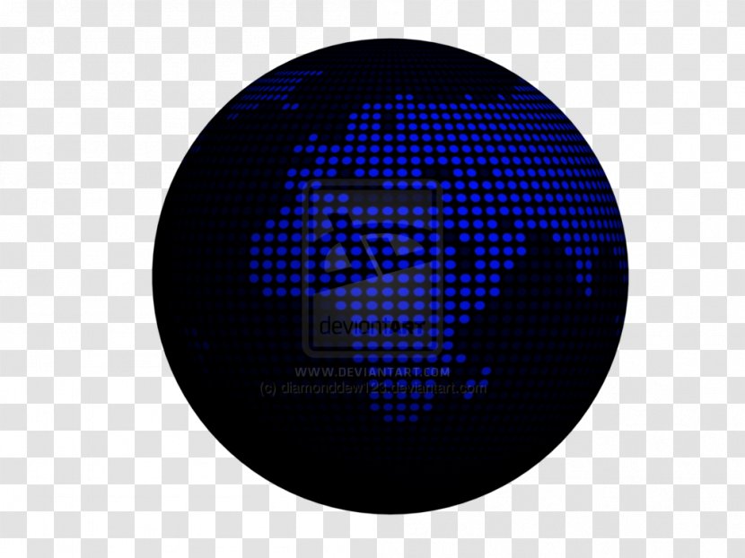 Cobalt Blue Font - Electric - Digital Globe Transparent PNG