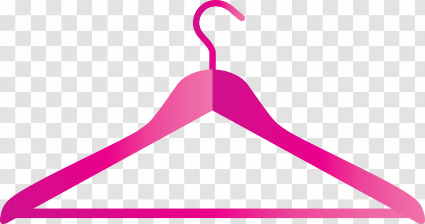 Pink Clothes Hanger Magenta Logo Transparent PNG